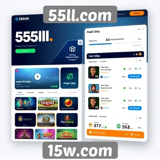 Explorando a interface do usuário em 55ll.com